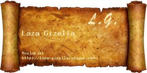 Laza Gizella névjegykártya